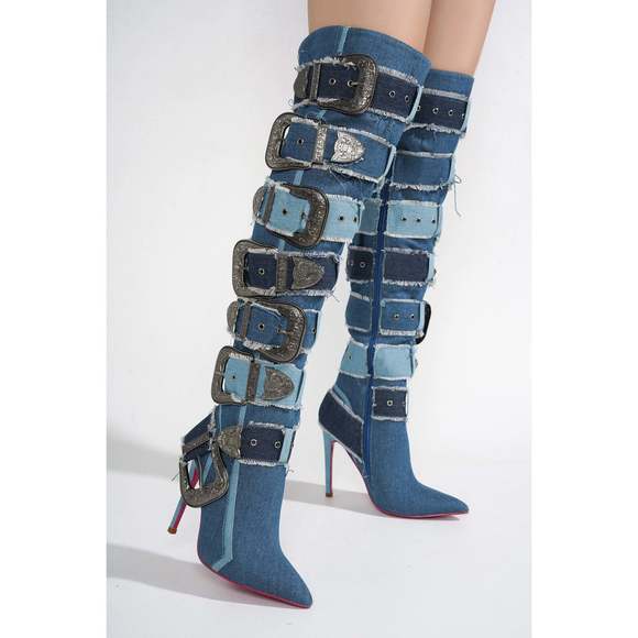 NWT**CAPE ROBBIN SHEA - DENIM DENIM 5.5 | ALL OFFERS / COUNTEROFFERS WELCOME - Picture 6 of 7